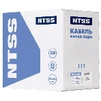Кабель информационный NTSS NTSS-IN-UUTP4-5E-LSZH-GY cat.5E U/UTP 4 пары 24AWG LSZH внутренний 305м серый, фото 1