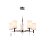 Люстра Ambrella light LH56251/5 SN/FR никель/белый матовый E27/5 max 60W D600*590, фото7