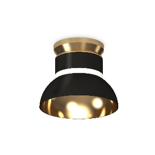 Светильник Ambrella Light XS8102061 SBK/PYG/CL черный песок/золото желтое полированное/прозрачный GX53 (N8909, C8102, N8145)