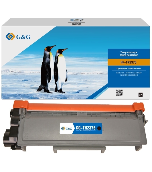 Картридж лазерный G&G GG-TN2375 черный (2600 стр.) для Brother HL-L2300DR/L2340DWR/L2360DNR/L2365DWR