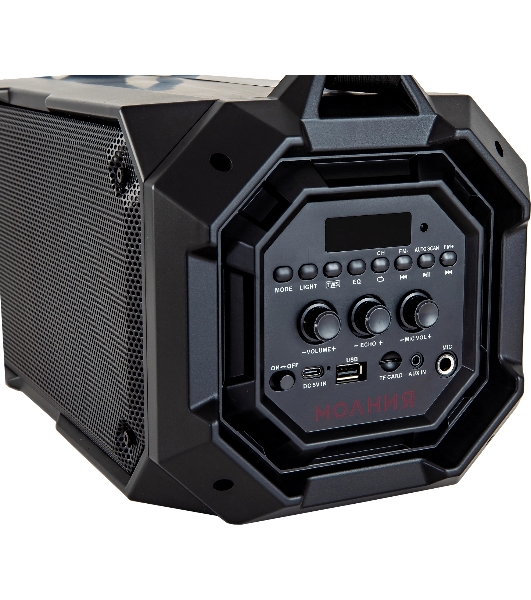 Колонка портативная Ural Молния Молния 600 черный 60W 2.0 BT/3.5Jack 3000mAh