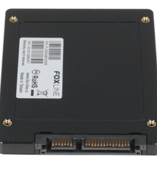 Накопитель SSD Foxline SSD X5ST, 480GB, 2.5' 7mm, SATA3, 3D TLC, R/W 500/450MB/s, IOPs 60 000/70 000, TBW 300, DWPD 1 (2 года)