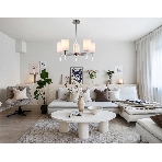 Люстра Ambrella light LH56251/5 SN/FR никель/белый матовый E27/5 max 60W D600*590, фото6