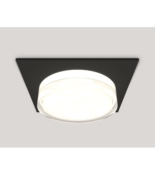 Комплект встраиваемого светильника Ambrella light XC8062022 SBK/FR/CL черный песок/белый матовый/прозрачный GX53 (C8062, N8399)
