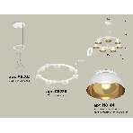 Светильник Ambrella light XR92031402/7 SWH/PYG/CL белый песок/золото желтое полированное/прозрачный GX53 (A9203, C9236, N8144), фото 1