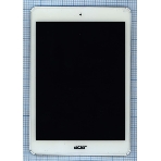 Модуль (матрица + тачскрин) для Acer Iconia A1-830 белый с рамкой, фото 1