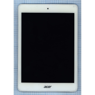 Модуль (матрица + тачскрин) для Acer Iconia A1-830 белый с рамкой