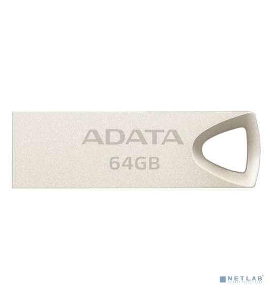 Флешка USB ADATA UV210 (AUV210-64G-RGD), 64Gb, USB 2.0, R/W 15/5, серебро