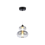 Подвесной светодиодный светильник Ambrella light LH11052 BK/SM черный/дымчатый 12W 3000K D230*265, фото8