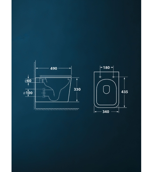 Комплект BAU 6 в 1: инсталляция BAU PRO, унитаз подвесной безободковый торнадо обратного потока Bau Stil Hurricane-2, сиденье дюропласт микролифт, клавиша хром/вставка хром