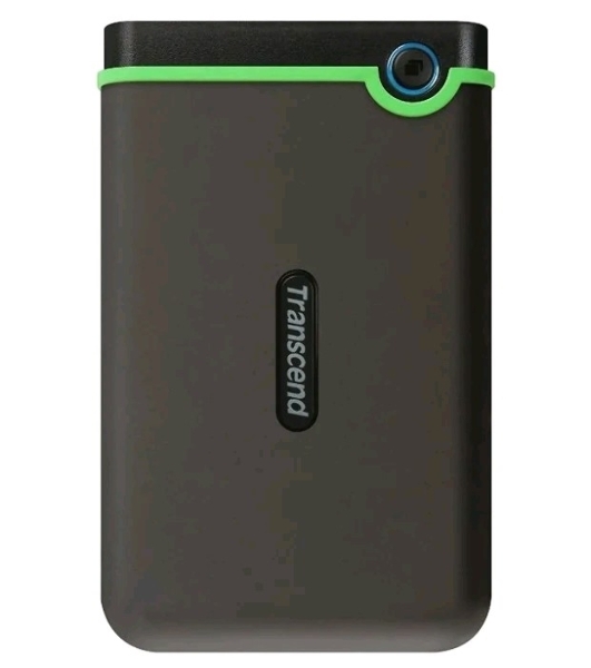 Внешний HDD 2.5' Transcend StoreJet 25M3, 1TB, USB 3.2 Gen 1 Type-A, 5400 rpm, серый