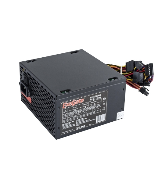 Блок питания ExeGate XP400 (EX219459RUS-PC), 400Вт, 120мм, черный