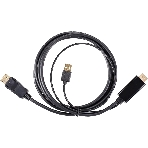 Кабель-переходник HDMI(M) +USB---> DP(M) 4K*60Hz 1.8M, VCOM, фото11