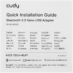 Адаптер беспроводной связи CUDY Bluetooth 5.3 Nano USB Adapter, Nano Size, USB 2.0, Windows 11/10/8.1/7 , фото7
