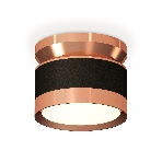 Светильник Ambrella Light XS8102065 SBK/PPG черный песок/золото розовое полированное GX53 (N8912, C8102, N8126), фото 1