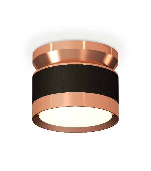 Светильник Ambrella Light XS8102065 SBK/PPG черный песок/золото розовое полированное GX53 (N8912, C8102, N8126)