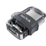 Флешка USB 64 Gb SanDisk Ultra Android Dual OTG, m3.0/USB 3.0, черный, фото2