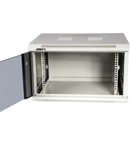 Шкаф настенный серии Pro, 12U 600x450, стеклянная дверь