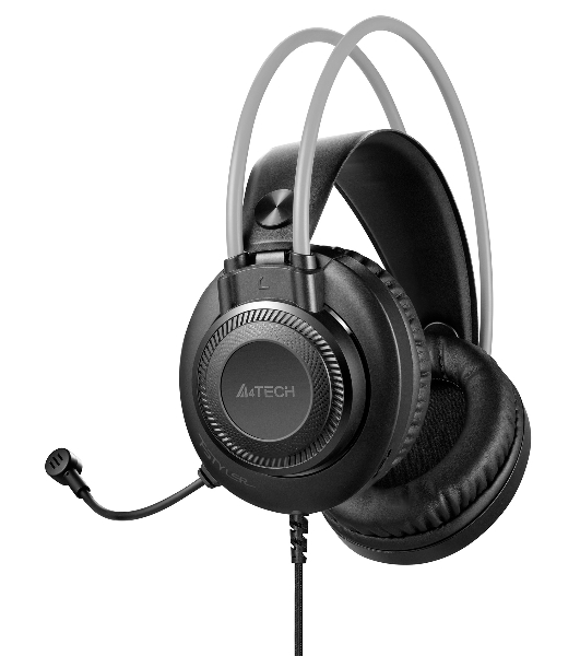 Гарнитура A4Tech Fstyler FH200U серый, проводная