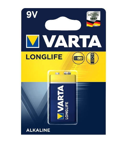 Батарейки VARTA Long Life 9V блистер 1 04122101411 