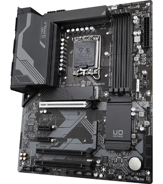 Материнская плата Gigabyte Z790 UD AX (V1.1/V1.2), LGA 1700, Intel Z790, 4xDDR5, 6xSATA, 3xM.2, 1xPCIe 5.0 x16, 1xPCIe 4.0 x4, 1xPCIe 3.0 x1, 1xHDMI, 1xDP, 1x 2.5Gb LAN, 4xUSB-A 2.0, 4xUSB-A 3.2 Gen 1, 1xUSB-A 3.2 Gen 2, 1xUSB-C 3.2 Gen 2x2, 7.1, ATX