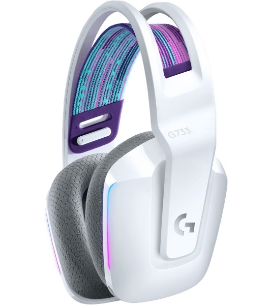 Гарнитура беспроводная LOGITECH G733 LIGHTSPEED Wireless RGb Gaming Headset - белый - 2.4GHZ - EMEA