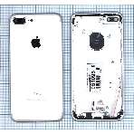 Задняя крышка для iPhone 7 Plus (5.5) серебристый, фото 1