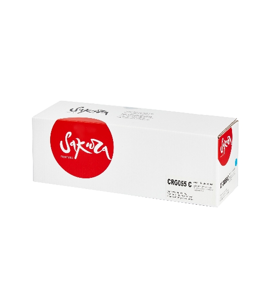 Картридж лазерный Sakura 055C (3015C002) для Canon LBP664Cx/LBP663Cdw/MF746Cx/MF744Cdw/MF742Cdw, голубой, 2100 к. (чип без счетчика копий)
