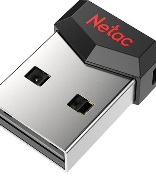 Флешка USB Netac UM81 (NT03UM81N-016G-20BK), 16Gb, USB 2.0, R/W 30/10, черный/красный