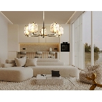 Светильник Ambrella light LH30104/5 SB/TI бронза/янтарь 27W 3000K D660*700, фото3