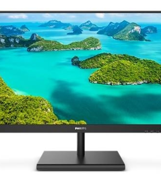 Монитор 23.8' Philips 245E1S IPS 2560x1440, 75 Гц, 4 мс, 16:9, 250 кд/м2, 1xHDMI, 1xDP, 1xVGA, 1x3.5 мм, черный