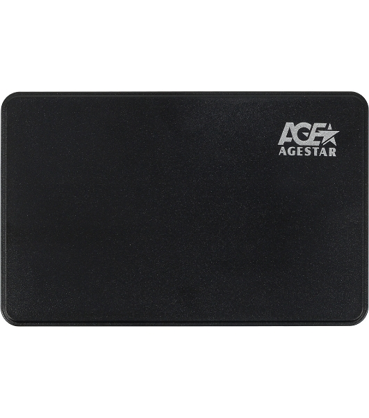 Внешний корпус для HDD AgeStar 3UB2P2 SATA III пластик черный 2.5'