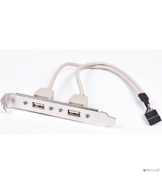 Планка в сист. блок на 2 USB2,0, Gembird 