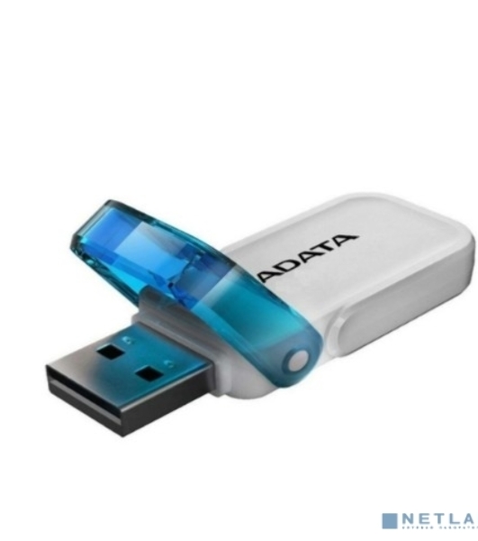 Флешка USB ADATA UV240 (AUV240-64G-RWH), 64Gb, USB 2.0, R/W 15/5, белый/синий
