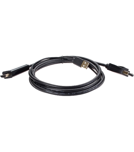 Кабель-переходник HDMI(M) +USB---> DP(M) 4K*60Hz 1.8M, VCOM