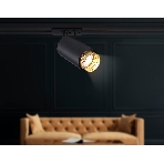 Трековый однофазный светильник Ambrella light GL5162 BK/GD черный/золото GU10 max 12W D60*190, фото7