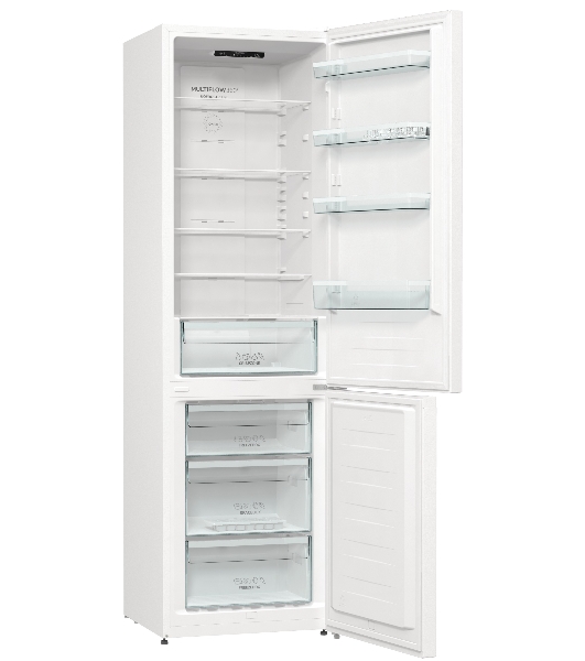 Холодильник Gorenje NRK6201EW4 белый двухкамерный 235/96 л морозилка снизу, No Frost