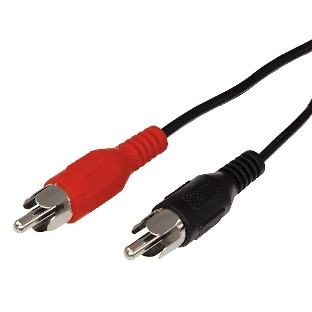 Шнур Rexant 2 RCA - 2 RCA, 3 м, черный (10 шт./уп.)