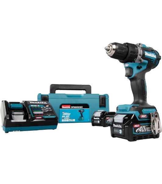 Дрель-шуруповерт Makita DF002GD201, 40 В, 2,5 Ач, 64 Нм, бесщеточный
