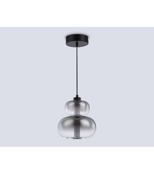 Подвесной светодиодный светильник Ambrella light LH11052 BK/SM черный/дымчатый 12W 3000K D230*265