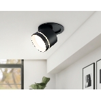 Светильник Ambrella light TA1432 SBK/FR черный песок/белый матовый GX53 D85*95, фото3