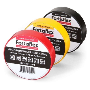Изолента ПВХ Fortisflex 19х0.15x20 син.