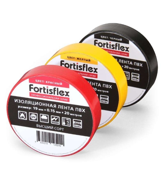 Изолента ПВХ Fortisflex 19х0.15x20 син.