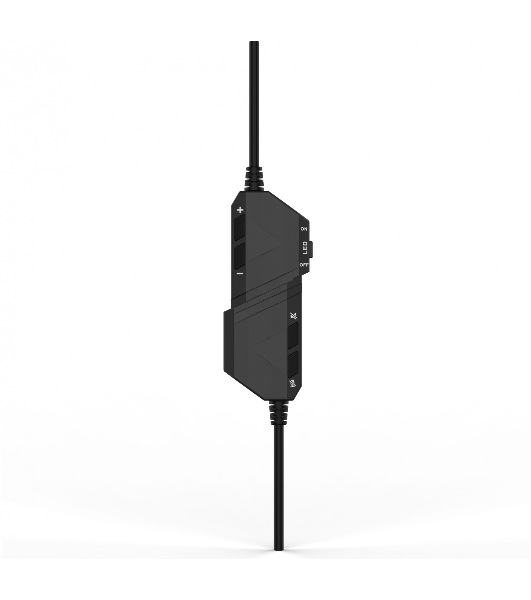 Гарнитура Acer AHW120 чёрный, проводная, USB, подсветка