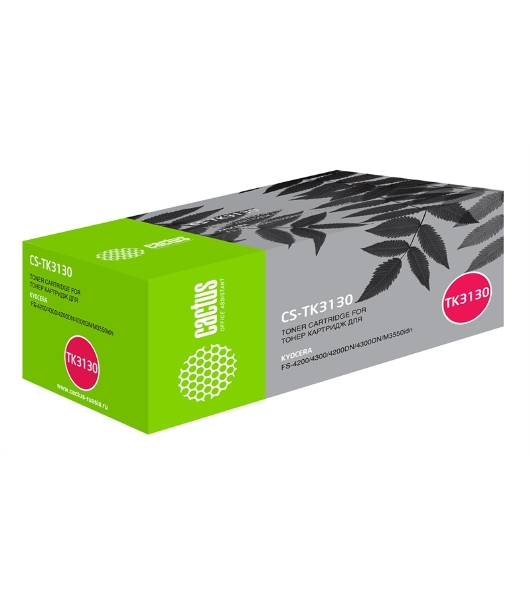 Картридж лазерный Cactus CS-TK3130 черный (25000 стр.) для Kyocera Mita FS 4200/4300/4200DN/4300DN/M3550idn Ecosys/60idn