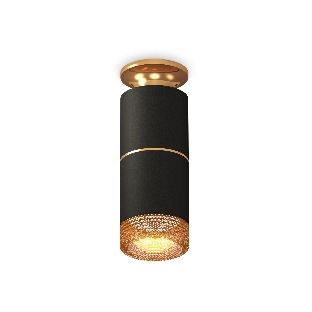 Светильник Ambrella Light XS6302241 SBK/PYG/CF черный песок/золото желтое полированное/кофе MR16 GU5.3