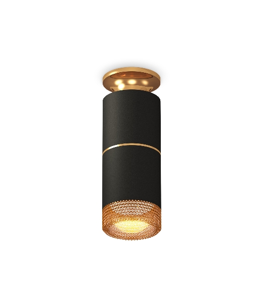 Светильник Ambrella Light XS6302241 SBK/PYG/CF черный песок/золото желтое полированное/кофе MR16 GU5.3