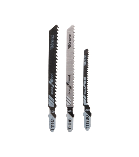 Набор полотен для электролобзика Kranz № 1 T101B/T111C/T119BO (3 шт./уп.)