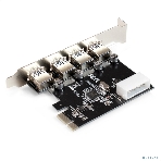 Контроллер ExeGate EXE-314 v2.0 (PCI-E x1 v2.0, 4хUSB 3.0 ext., разъем доп.питания Molex, VIA Labs Chipset VL805), фото7