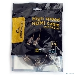 Кабель Cablexpert HDMI CCP-HDMI8К-1.5M, 19M/19M, v2.1, 8К, медь, позол.разъемы, экран, оплетка, 1.5м, черный, пакет, фото4
